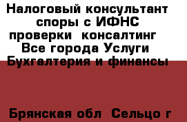 Налоговый консультант (споры с ИФНС, проверки, консалтинг) - Все города Услуги » Бухгалтерия и финансы   . Брянская обл.,Сельцо г.